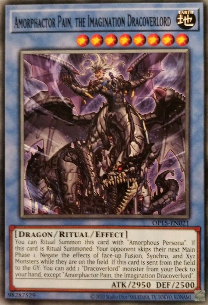 Amorphactor Pain, the Imagination Dracoverlord (OP15-EN021) (OP15)