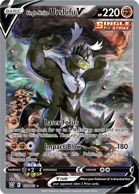 Single Strike Urshifu V (Alternate Full Art) (151/163) (SWSH05)