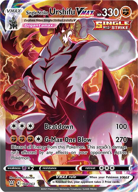 Single Strike Urshifu VMAX (Alternate Art Secret) (168/163) (SWSH05)
