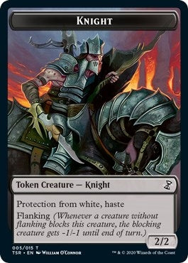 Image for Knight Token (5) (TSR) - Magic: The Gathering