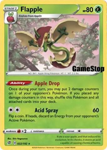 Flapple - 022/192 (Gamestop Exclusive) (022/192) (MCAP)
