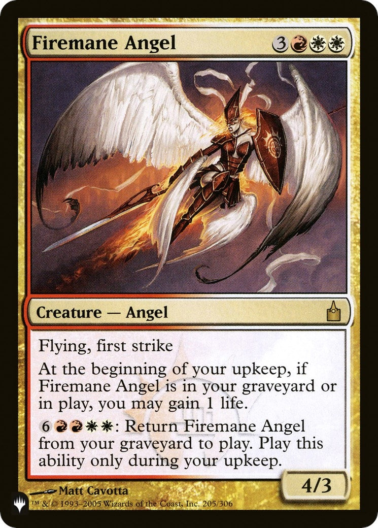 Firemane Angel (205/306) (LIST)