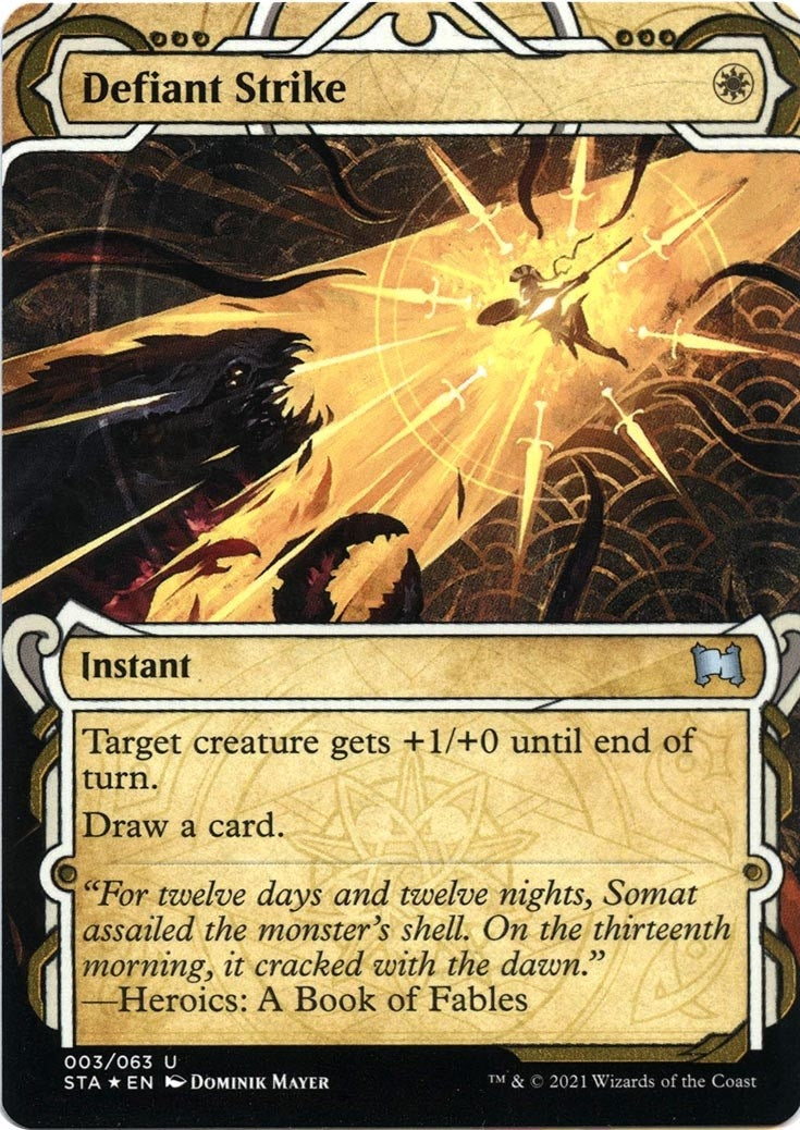 Defiant Strike (Foil Etched) (3) (STA)
