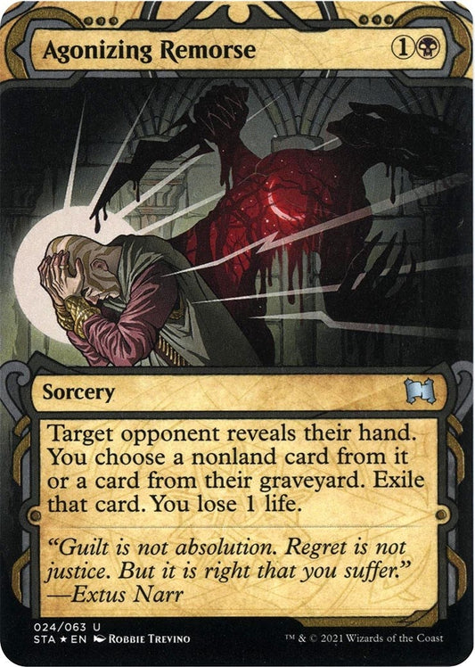 Image for Agonizing Remorse (Foil Etched) (24) (STA) - Magic: The Gathering