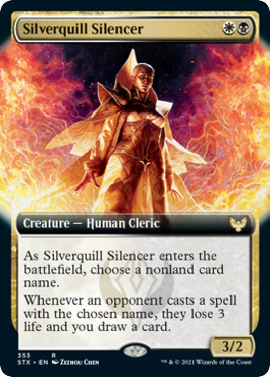 Image for Silverquill Silencer (Extended Art) (353) (STX) - Magic: The Gathering