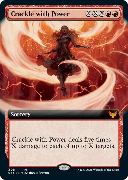 Image for Crackle with Power (Extended Art) (308) (STX) - Magic: The Gathering