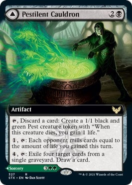 Image for Pestilent Cauldron (Extended Art) (327) (STX) - Magic: The Gathering