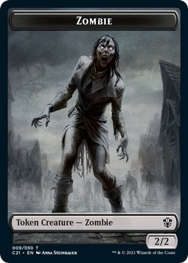 Zombie // Horror Double-Sided Token (9 // 8) (C21)