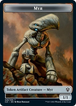 Myr // Treasure Double-Sided Token (28 // 7) (C21)