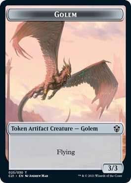 Golem (025) // Thopter Double-Sided Token (25 // 29) (C21)