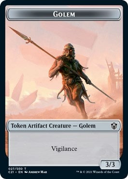 Golem (027) // Thopter Double-Sided Token (27 // 29) (C21)