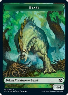 Beast (011) // Insect Double-Sided Token (11 // 17) (C21)
