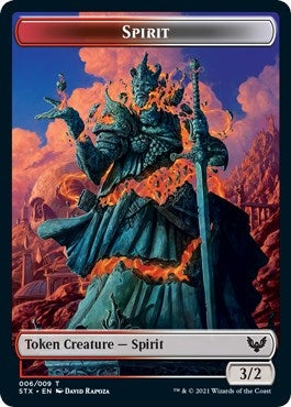 Image for Spirit (6) // Inkling (4) Double-sided Token (6 // 4) (STX) - Magic: The Gathering