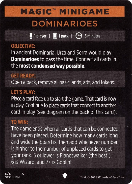 Image for Magic Minigame: Dominarioes (5) (STX) - Magic: The Gathering