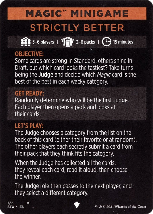 Image for Magic Minigame: Strictly Better (1) (STX) - Magic: The Gathering