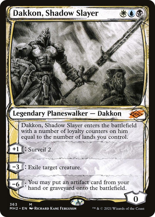 Image for Dakkon, Shadow Slayer (Showcase) (363) (MH2) - Magic: The Gathering