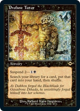 Profane Tutor (Retro Frame) (Foil Etched) (401) (MH2)