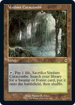 Image for Verdant Catacombs (Retro Frame) (Foil Etched) (440) (MH2) - Magic: The Gathering