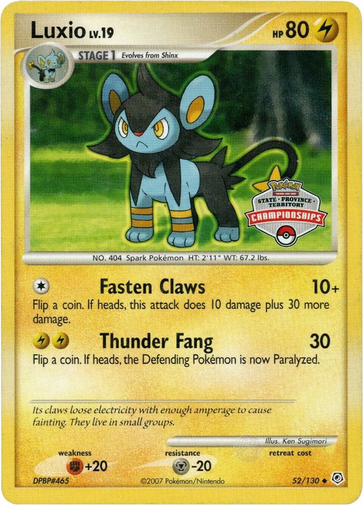 Luxio - 52/130 (State Championship Promo) (052/130) (PR)