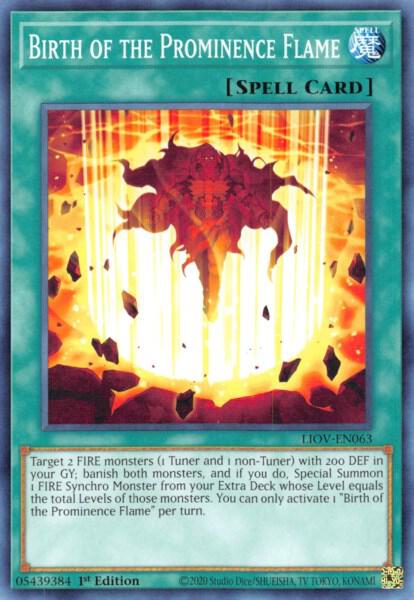Birth of the Prominence Flame (LIOV-EN063) (LIOV)
