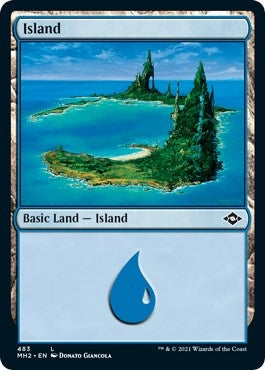 Image for Island (483) (Foil Etched) (483) (MH2) - Magic: The Gathering