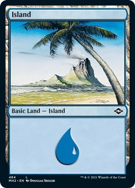 Image for Island (484) (Foil Etched) (484) (MH2) - Magic: The Gathering