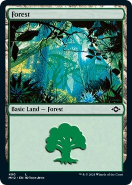 Image for Forest (490) (Foil Etched) (490) (MH2) - Magic: The Gathering