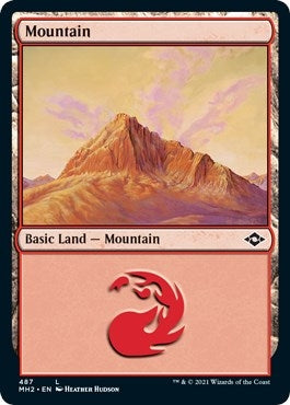 Image for Mountain (487) (Foil Etched) (487) (MH2) - Magic: The Gathering