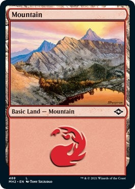 Mountain (488) (Foil Etched) (488) (MH2)