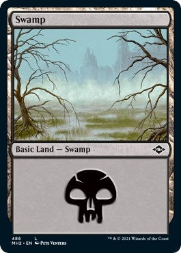Image for Swamp (486) (Foil Etched) (486) (MH2) - Magic: The Gathering