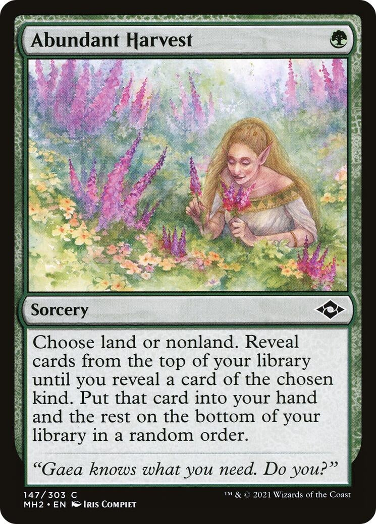 Image for Abundant Harvest (147) (MH2) - Magic: The Gathering