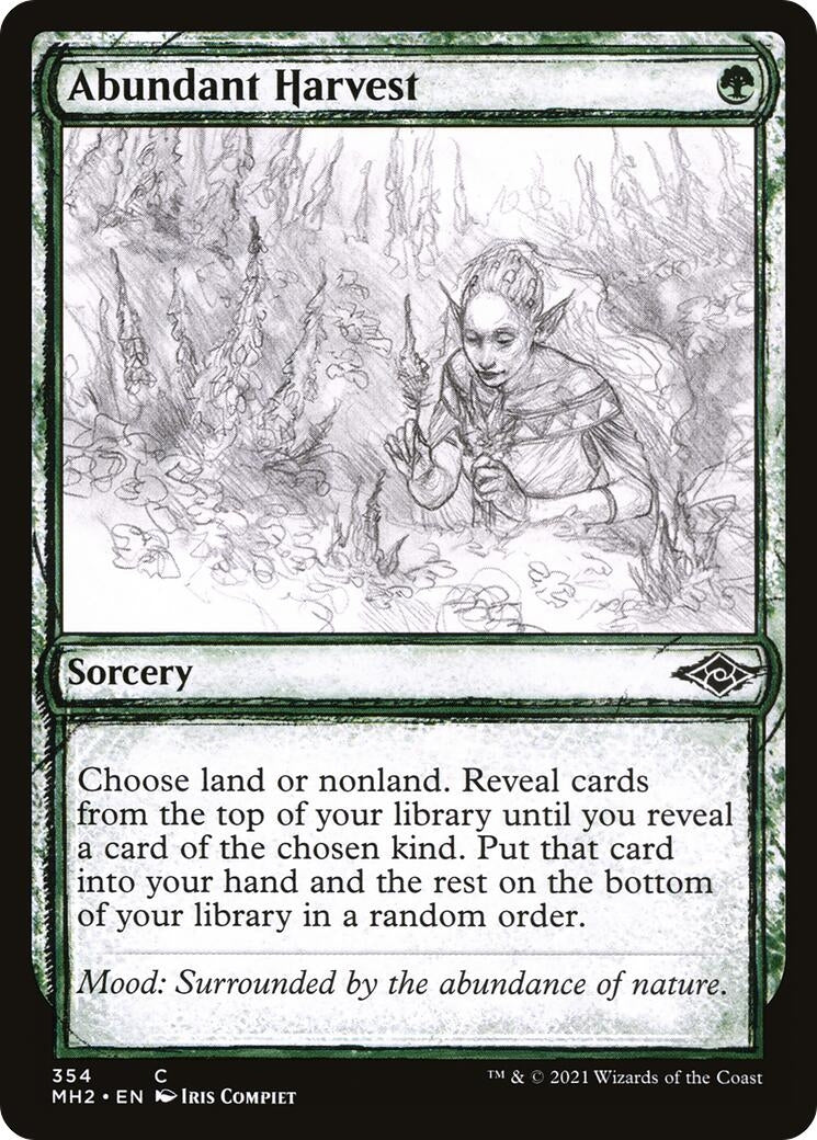 Image for Abundant Harvest (Showcase) (354) (MH2) - Magic: The Gathering