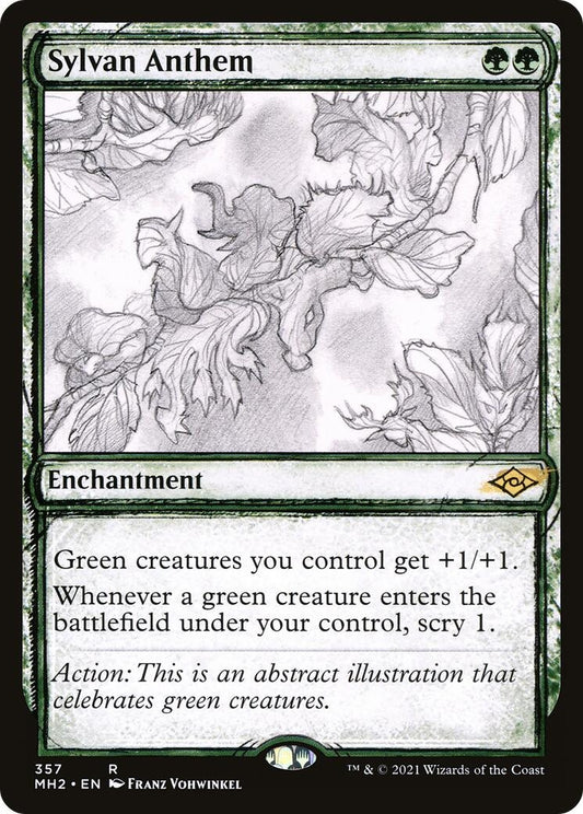 Image for Sylvan Anthem (Showcase) (357) (MH2) - Magic: The Gathering