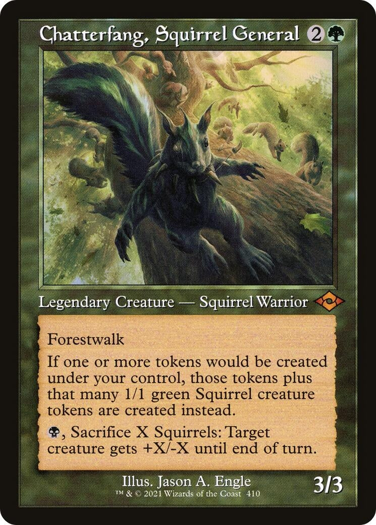 Chatterfang, Squirrel General (Retro Frame) (410) (MH2)