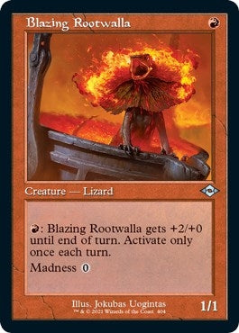Blazing Rootwalla (Retro Frame) (Foil Etched) (404) (MH2)