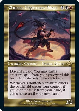 Chainer, Nightmare Adept (Retro Frame) (Foil Etched) (419) (MH2)