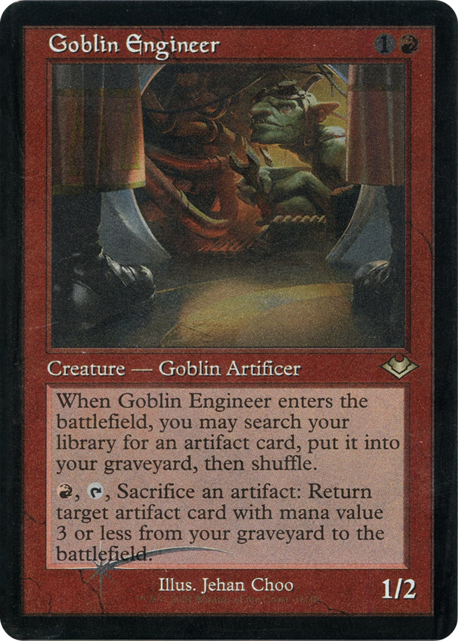 Goblin Engineer (Retro Frame) (Foil Etched) (16) (MH1)