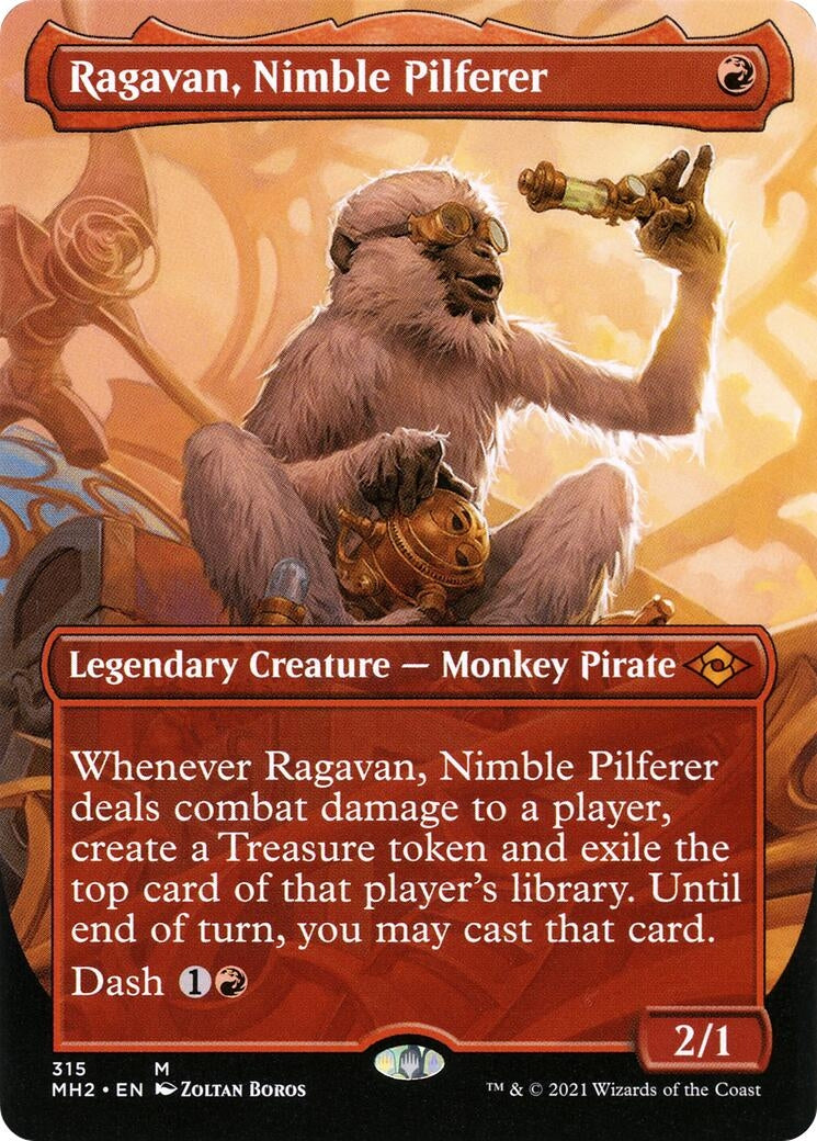 Ragavan, Nimble Pilferer (Borderless) (315) (MH2)