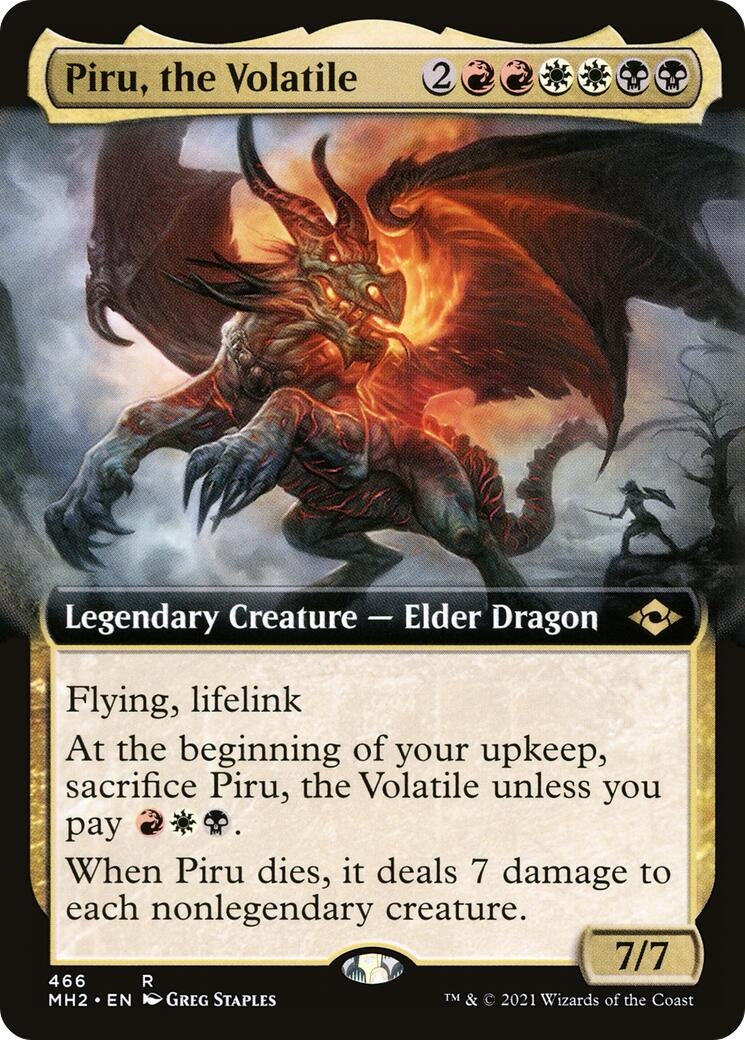 Piru, the Volatile (Extended Art) (466) (MH2)