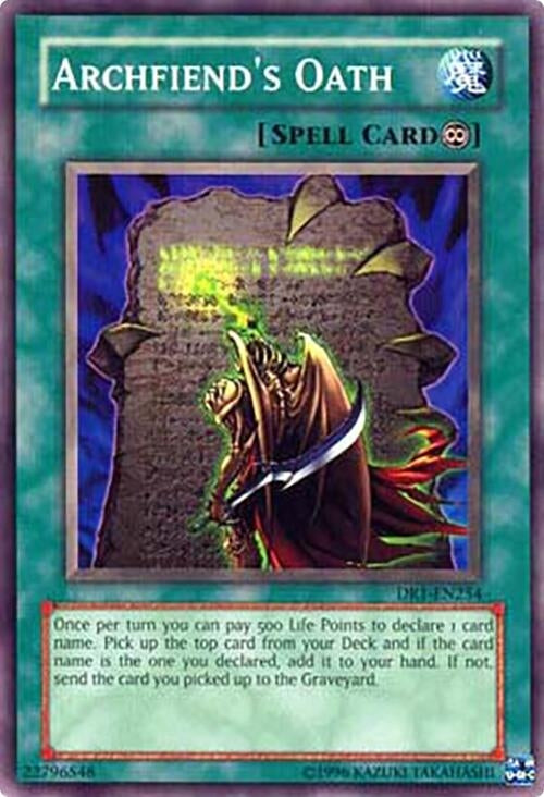 Archfiend's Oath (DR1-EN254) (DR1)