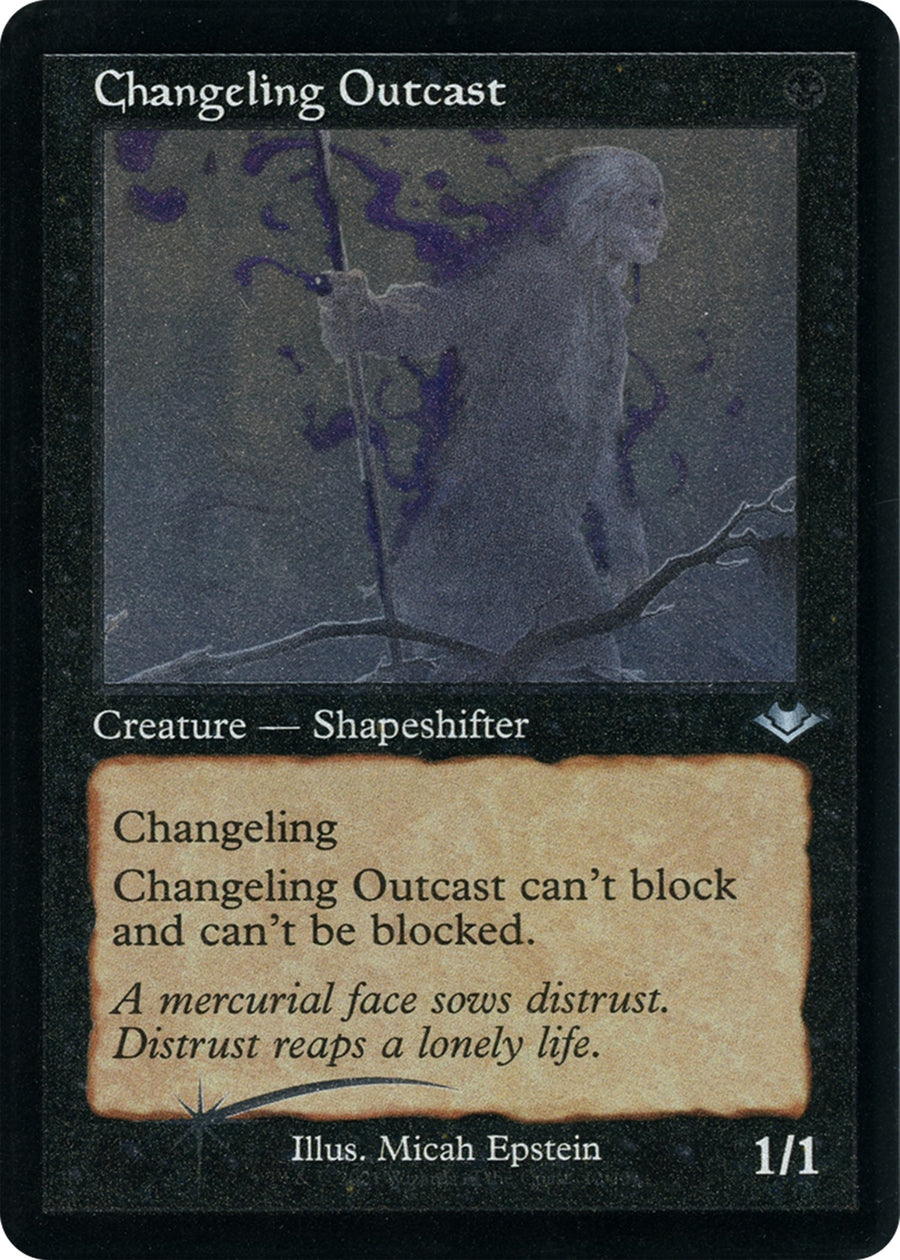 Changeling Outcast (Retro Frame) (Foil Etched) (12) (MH1)