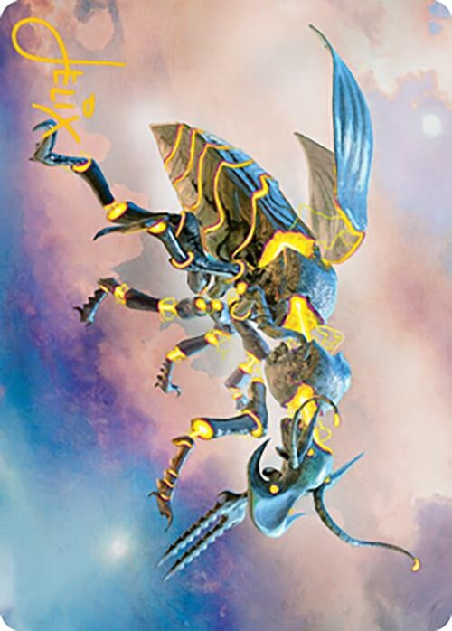 Zabaz, the Glimmerwasp Art Card (Gold-Stamped Signature) (65) (ASMH2)
