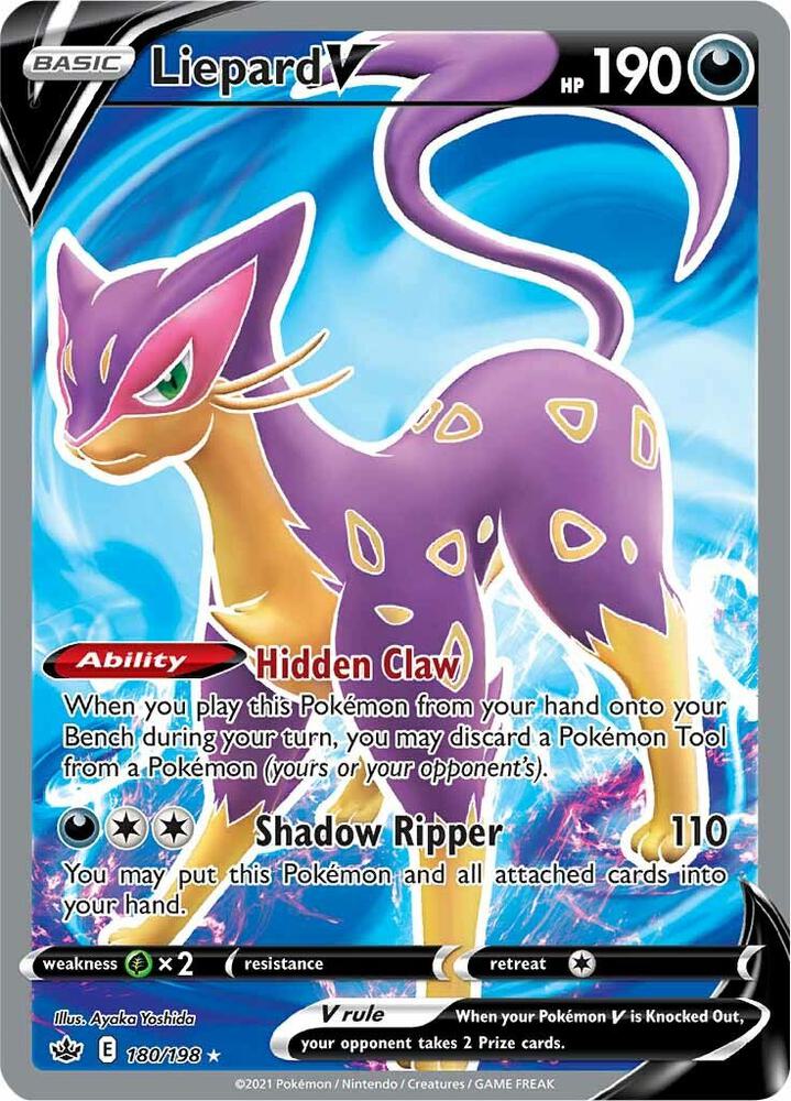 Liepard V (Full Art) (180/198) (SWSH06)