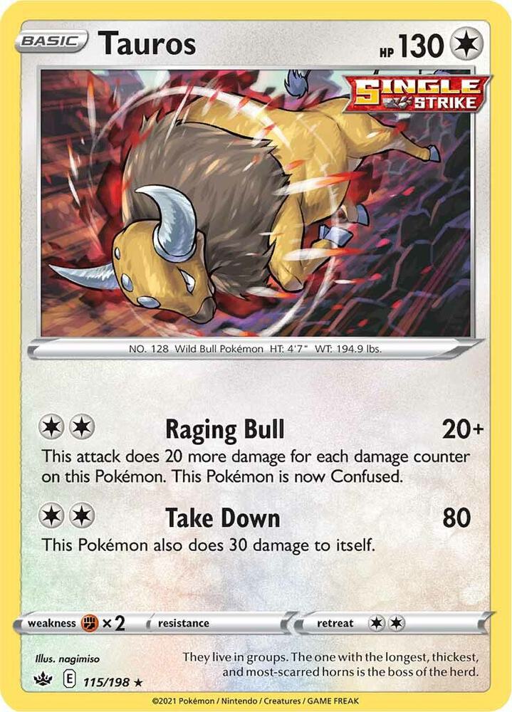 Tauros (115/198) (SWSH06)