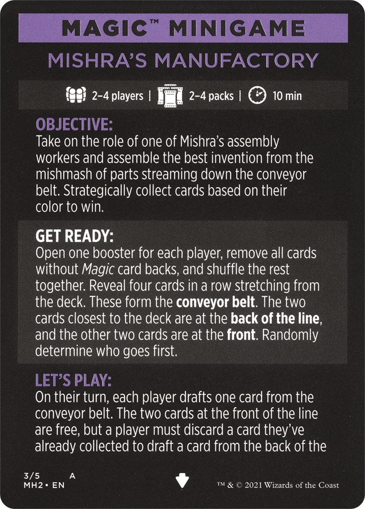 Magic Minigame: Mishra's Manufactory (3) (MH2)