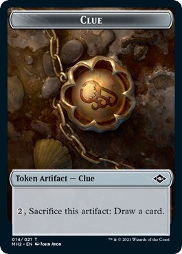 Clue (014) // Zombie Double-Sided Token (14 // 6) (MH2)