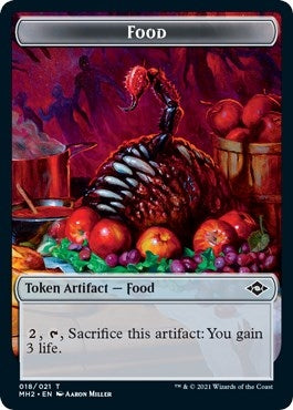 Food (018) // Construct Double-Sided Token (18 // 16) (MH2)