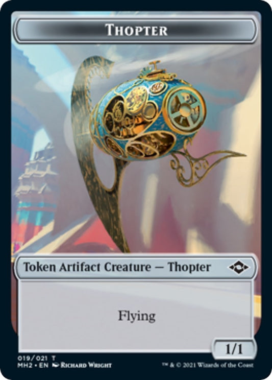 Image for Thopter // Zombie Army Double-Sided Token (19 // 7) (MH2) - Magic: The Gathering