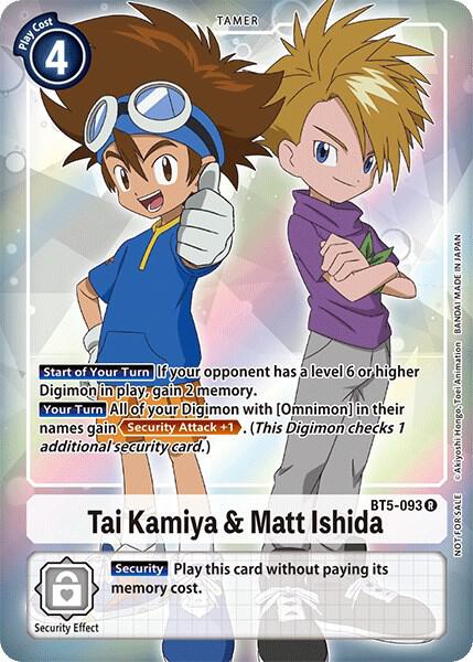 Tai Kamiya & Matt Ishida (Box Topper) (BT5-093 R) (BT-05)