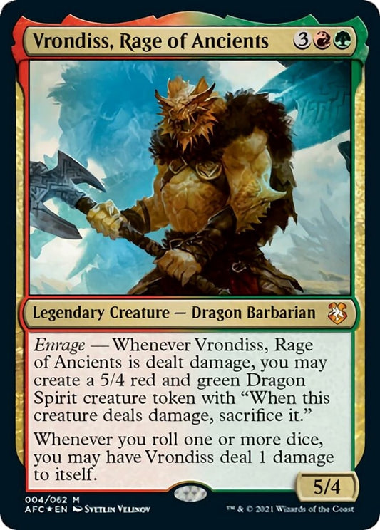 Image for Vrondiss, Rage of Ancients (4) (AFC) - Magic: The Gathering